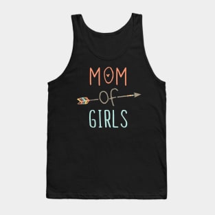 Womens Mom of Girls TShirt Mother's Day Tank Top